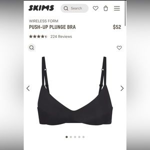 Skims form push up bra